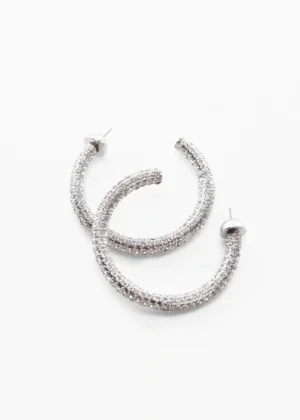 Mesh flower earrings