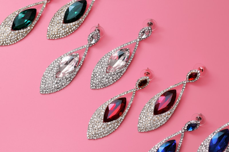 Diamond and gemstone earrings